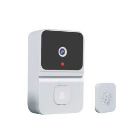 Smart Doorbell Wireless Video Doorbell Camera with 450P Night Vision (Color: White, Type: Smart Doorbell)